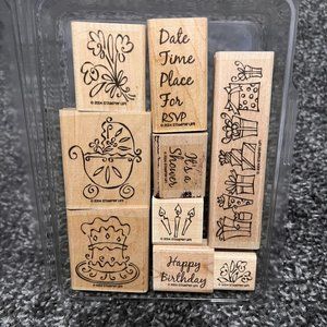 Stampin' Up! Something to Celebrate 9 pc. Mounted Stamp Set